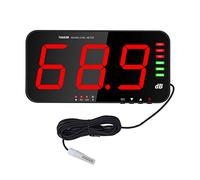 Sonomètre 30dB-130dB DC5V 1A Micro USB Décibelmètre TA654B Écran 13 Pouces Affichage à 3 Chiffres Sonomètre Tenture Murale Lecteur Numérique de Décibels avec Alarme