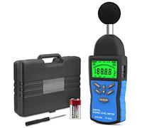 Sonomètre Numérique, Portable Décibelmètre 30-130dB(A/C), Testeur de Bruit Audio ±1,5dB avec Pondération Temporelle Rapide/Lente, Decibel Sound Meter Rnregistreur Moniteur pour Contrôle Qualité Sonore