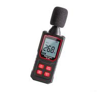 Sonomètre professionnel 30-130 dB Détecteur de bruit numérique avec capteur capacitif pour usine, restaurant, bureau, test environnemental, noir