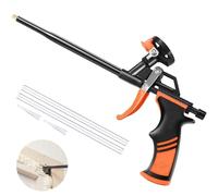 Sonpen Pistolet à mousse polyuréthane, pistolet à mousse de construction, pistolet doseur pour mousse de construction, pas de colmatage, nettoyage facile avec poignée ergonomique en plastique