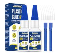 Soodyoow 2X30g Super Colle Extra Forte, Colle Forte pour PLA, ABS, Plastique, Maquettes, Verre Acrylique, Impression 3D, Usage Amateur et Professionnel, Adhésif Puissant & Séchage Rapide