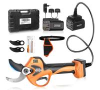 SOOJOOK Sécateur Électrique Professionnel, 40mm Progressive, 2x 21V 4A Batteries, 1050W, Bypass Moderne, Orange