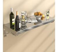Soontrans Etagere Murale Gain de Place, Etagere Murale Cuisine Facile à Installer, Etagere INOX Robuste à Haute Capacité de Charge, pour Petits Appartements, Cuisines et Bureaux, 70×25×6 CM
