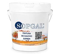 Sopgal Peinture caoutchouc étanche 20kg Grise - Terrasse et toiture | Garantie 10 ans. Rénove et étanchéifie avec une finition élastique. Résiste aux UV, à la pluie et aux conditions extrêmes.