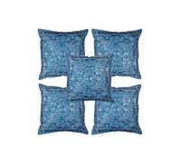 Sophia Art Lot de 5 housses de coussin style indien avec broderie effet miroir 40,6 x 40,6 cm