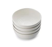 Sophie Conran pour Portmeirion Bol à nouilles, Porcelaine, Blanc, 18 x 18 x 7.9 cm lot de 4