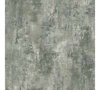 SOPHIE LAURENCE Papier peint uni effet béton effet pierre vieillie - Papier peint épais et robuste en pâte solide (rouleau complet, gris anthracite)
