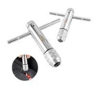 Sophisticate Lot de 2 clés à molette en forme de T, réglables, avec poignée en T liquet pour tarauds métriques M3-M8/M5-M12