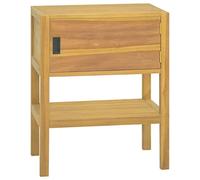 Sophrelle Armoire de Salle de Bain 60x40x75 cm Bois de Teck Solide,Casiers & armoires de Rangement,338249