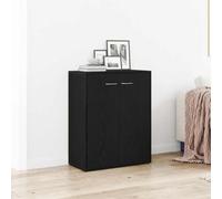 Sophrelle Buffet en chêne Noir 60x30x75 cm Bois d'ingénierie,Buffets & bahuts,862449