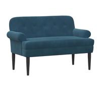 Sophrelle Canapé Love Seat avec capitonnage en Boutons Bleu Velours,Bancs,42041837