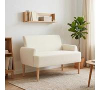 Sophrelle Canapé Love Seat avec capitonnage en Boutons Crème,Bancs,42041790