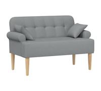 Sophrelle Canapé Love Seat avec capitonnage en Boutons Gris Clair Tissu,Bancs,42041809