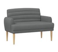 Sophrelle Canapé Love Seat avec capitonnage en Boutons Gris foncé Tissu,Bancs,42041776