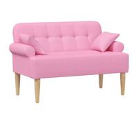 Sophrelle Canapé Love Seat avec capitonnage en Boutons Rose Tissu,Bancs,42041820