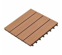 Sophrelle Carreau de terrasse 11 pc Marron 30 x 30 cm WPC,Produits ménagers,42046658