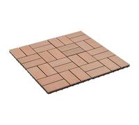 Sophrelle Carreau de terrasse 22 pc Marron 30 x 30 cm WPC,Produits ménagers,3444837