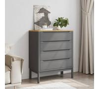 Sophrelle Commode Floro Gris Bois de pin Massif,Commodes,374010