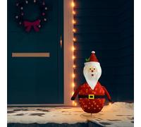 Sophrelle Décoration de Noël Figurine Père Noël LED Tissu de Luxe 90 cm,Éclairage de Noël,328498