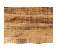 Sophrelle Dessus de Table 90x60x3,8 cm Bord Vif Bois Massif manguier Brut,Plateaux de Table,370405