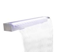 Sophrelle Lame de Cascade de Piscine avec LED Acier Inoxydable 110 cm,Fontaines & Cascades,151942
