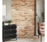 Sophrelle Panneaux de revêtement Mural 10 pcs 1,03m² Bois de Teck recyclé,Lambris,326170