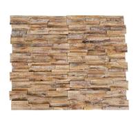 Sophrelle Panneaux de revêtement Mural 3D 10 pcs 1,01 m² Bois de Teck,Lambris,326177