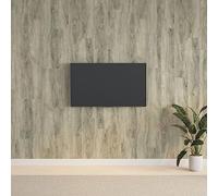 Sophrelle Panneaux muraux 15 pc Gris PVC,Lambris,351818