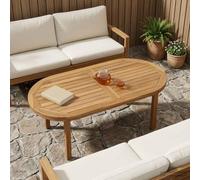 Sophrelle Plateau de Table Ovale Bois de Teck Massif Naturel,Plateaux de Table,42033172