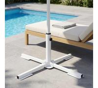 Sophrelle Support de Parasol Blanc Acier,Supports pour parasols,42010374