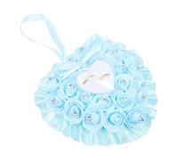 SOPOTUTU Coussin D'alliances de Cœur Rose, Coffret Bague Mariage | Mousse, Plastique et Strass, Rangement pour Anneaux, Cérémonie Romantique