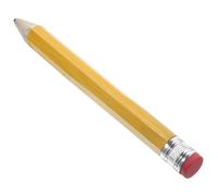 SOPOTUTU Grand Crayon en Bois Jaune Léger et Résistant, Forme Cartoon pour Fêtes Scolaires et Voyages d'affaires, Crayon Original et Solide de 35 Cm