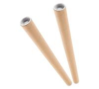 SOPOTUTU Lot de 2 Tubes D’Expédition en Carton Kraft Brun Diamètre Intérieur 3 CM Épaisseur 2 MM Longueur 50 CM pour Affiches Œuvres D’Art et Dessins - Tube de Rangement Robuste et