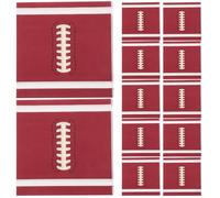 SOPOTUTU Serviettes de Table en Papier Marron de Ballon de Football, Lot de 20 Pièces, Matériau Résistant Qui Empêche les Éclaboussures, pour Camping et Fêtes
