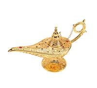 Sorand Aladdin Lampe Rare à Collectionner Legend Aladdin Magic Genie Costume Lampe Home Décoration de Table et Cadeau Halloween Party Ornement à Huile théière Génie Décoration Artisanat