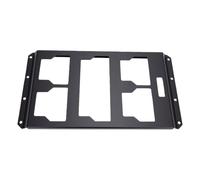 Sorandy 2 PCS Plaque de Montage pour Boîte à Outils, Support de Fixation, | Montage Mural ou Sol, Fonte, Finition Antirouille, Format Mince, Vis écrous.