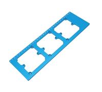 Sorandy 86 Type Boîte de Gabarit pour Fil, pour Électriciens, Bureau et | Guide de trou en alliage d\'aluminium avec échelles de marquage, matrice d\'ouverture de douille pour le montage