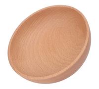 Sorandy Bol Rond en Bois de Hêtre, Bol de Service Pratique pour Table à Manger, Salades de Fruits, 1 unité (Moyen)