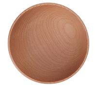 Sorandy Bol Rond en Bois de Hêtre, Bol de Service Pratique pour Table à Manger, Salades de Fruits, 1 unité (Petit)