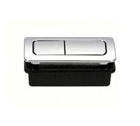 Sorandy Bouton de Chasse D'eau Double Débit avec Finition Argentée | Conception économe en eau, installation facile, matériau ABS durable, ajustement universel