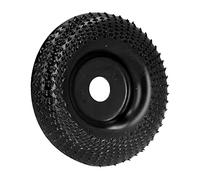 Sorandy Disque Abrasif de Sculpture, Roue Durable de 100mm pour le Travail du Bois et le Polissage du Plateau à thé, 1 unité (BLACK)
