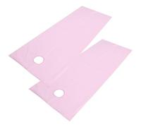 Sorandy Draps de Lit pour Salon de beauté SPA, Doux, Respirant, Résistant à L'huile, 2 Pièces, Housse de Table de Massage pour Salon de beauté, Massage, Centre de SPA 78,7 X 29,5 Pouces (PINK)