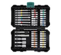 Sorandy Jeu de 44 Embouts de Tournevis à Percussion, Forets Hexagonaux en Acier allié SL PZ 1/4 Po avec Tournevis à écrous, Porte-embouts et Adaptateurs de Douilles, Idéal pour la Fixation