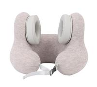 Sorandy Oreiller Cervical de Soutien à 360°, Oreiller d'avion en Forme de U en Polyuréthane avec Cache-Oreilles à Réduction de Bruit Magnétique, Idéal pour Le Soutien Cervical en Voyage, au Bureau,