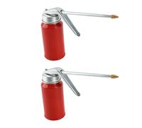 Sorandy Pompe à Manuelle, Pistolet de Pulvérisation, Huileur 200ml, Acier laminé à Froid pour Une Lubrification Efficace des Machines, 2 Pièces