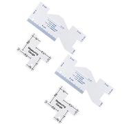 Sorandy Règle de Couture Irrégulière, Jauge de Mesure en Aluminium Léger pour Quilters et Tailleurs, 4 Pièces 10x4cm