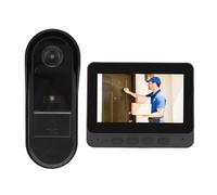 Sorandy Sonnette Vidéo 1080P 8MP Vision Nocturne Grand Angle 170° | Boîtier ABS, IP66, Audio Bidirectionnel, écran 4,3 Pouces, Entrée Domestique, Compatible WiFi 2,4 GHz, Caméra de Sonnette