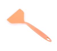 Sorandy Tourne-pelle en Silicone, Ustensile de Cuisine Antiadhésif pour la Cuisine et la Pâtisserie, Design Ergonomique, Silicone Alimentaire de Haute qualité, 26x12 Cm, 1 unité (poignée orange)