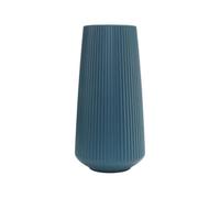 Sorandy Vase Moderne, Vase à Fleurs en Plastique, Décoratif pour Décor de Table de Salon à la Maison, avec Conception Géométrique, Facile à Nettoyer, Rose, Bleu, Blanc, 6.1x12x4.3 Poudain (Laiteux)