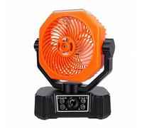 Sorandy Ventilateur Brumisateur Portable pour Camping, Utilisation dans | Ventilateur oscillant automatique, batterie 10 000 mAh, 12 lumières LED, 8 vitesses, réservoir de 180 ml, débit d\'air de
